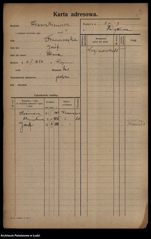 image.from.unit.number "[Spis ludności Łodzi] Ziemkiewicz - Zilberband"