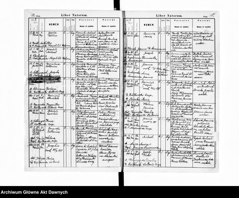 image.from.unit.number "Parafia: Lwów, parafia św. Anny. Dekanat: Lwów. Księga metrykalna urodzeń, ślubów i zgonów dla parafii miejskiej i wsi Kleparów."