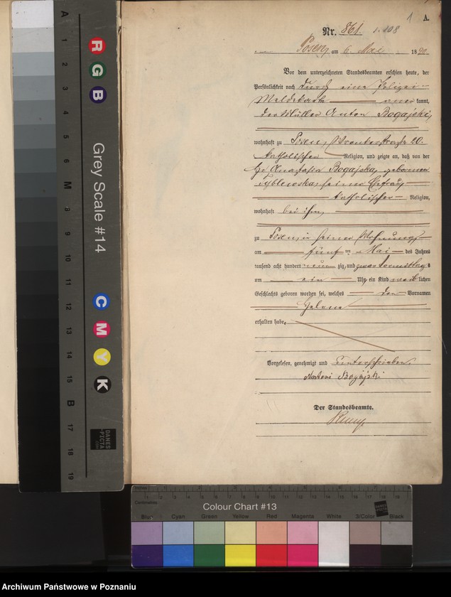 Obraz 4 z jednostki "Księga urodzeń t. III"