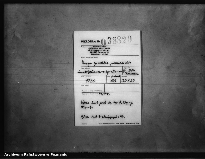 Obraz 2 z jednostki "Inscriptiones, resignationes [protocollon]"