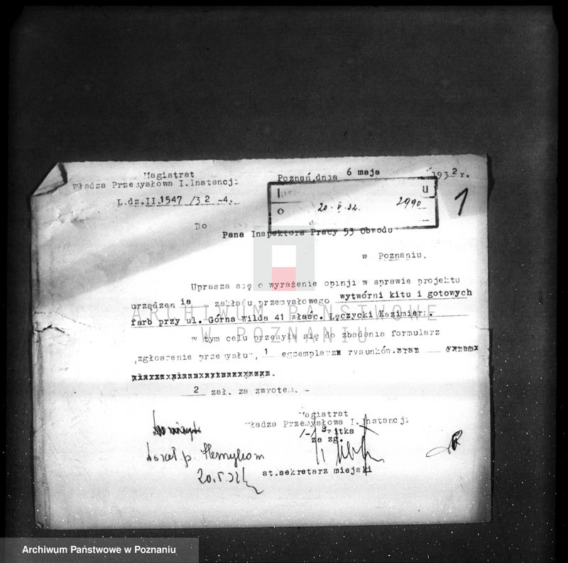 Obraz 5 z jednostki "Kazimierz Łączycki fabryka farb i lakierów w Poznaniu Górna Wilda 160"