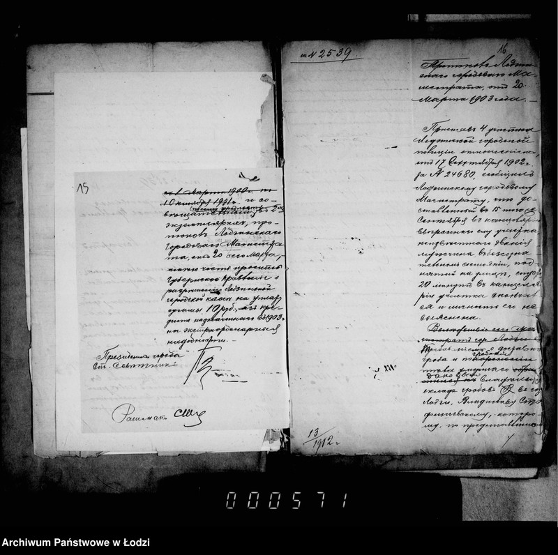 Obraz 16 z jednostki "O raschodach na pochoronu umeršich bednych žitelej goroda Lodzi"