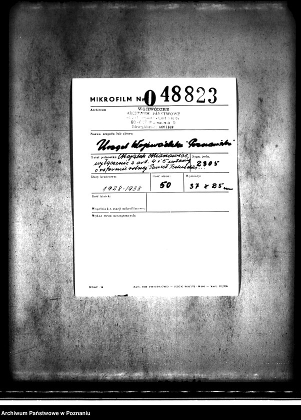 Obraz 2 z jednostki "Majątek Mianowice wyłączenie z art. 4,5 ustawy o reformie rolnej Paweł Tschuschke - spadkobierca"