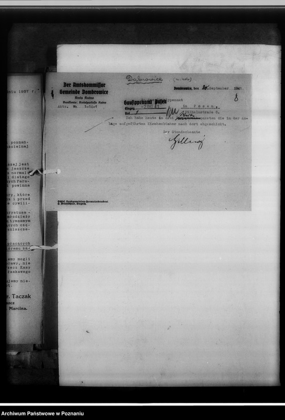 Obraz 12 z jednostki "Einziehungsprotokolle [ksiąg kościelnych] Kreis Kutno [powiat kutnowski, województwo łódzkie]"