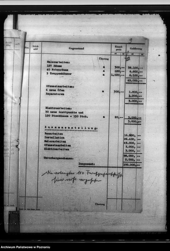 Obraz 13 z jednostki "Ulokowanie Gesundheitsamtu w Poznaniu"