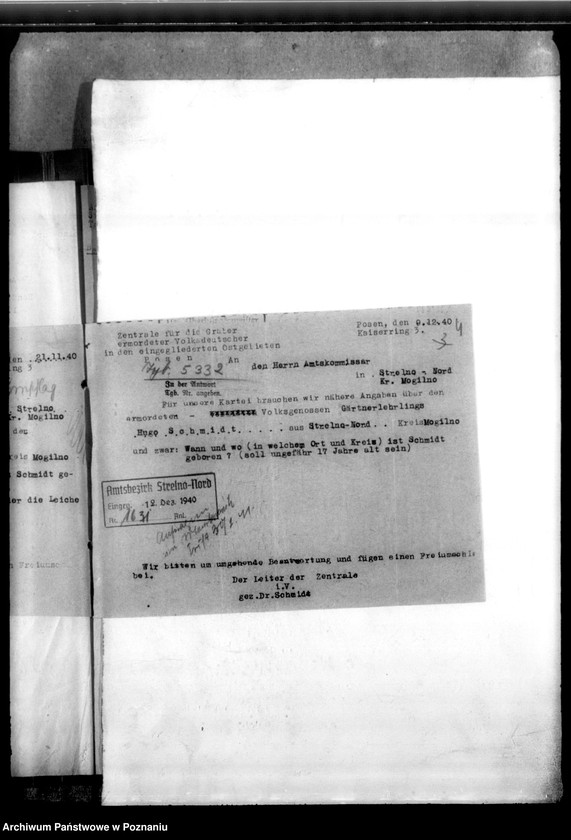 Obraz 8 z jednostki "Hugo Schmidt aus Strelno - Nord, Kreis Mogilno"