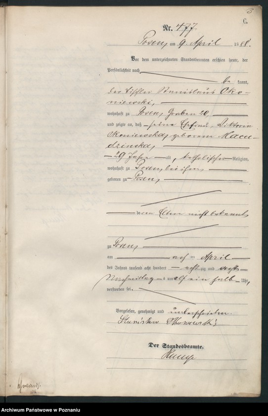 Obraz 6 z jednostki "Księga zgonów t. II"