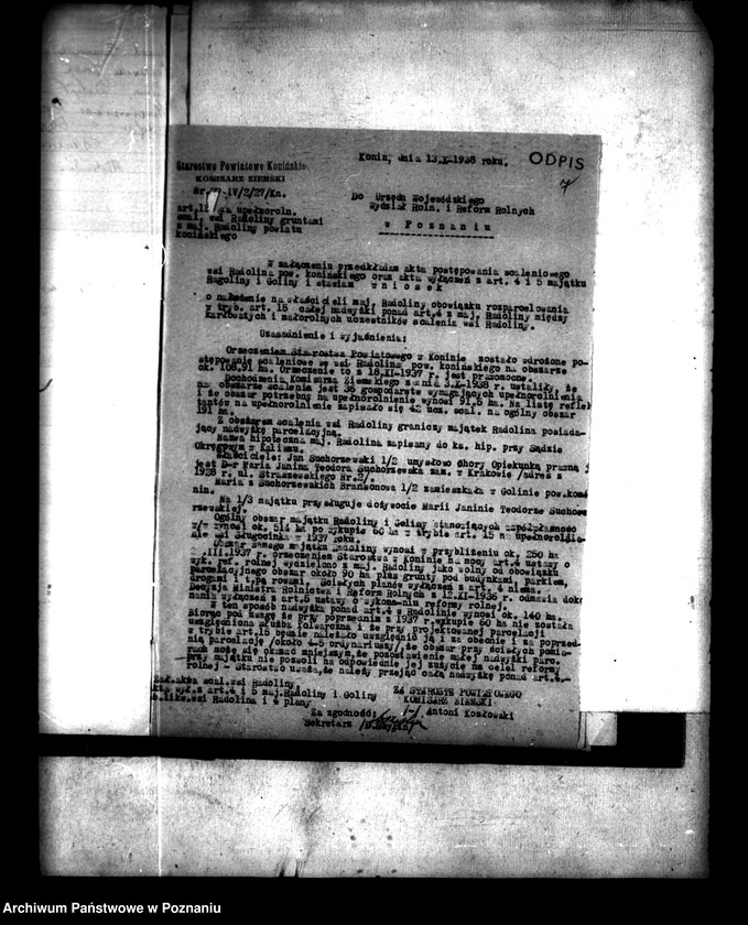 Obraz 10 z jednostki "/Scalenie gruntów wsi Radlina powiatu konińskiego/"