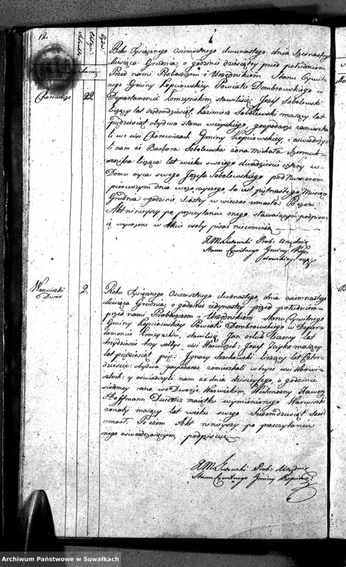 image.from.unit.number "Akta Zeszłych Gminy Kopciowskiey od 1-go Maja 1812 R do 1-go Maja 1813"