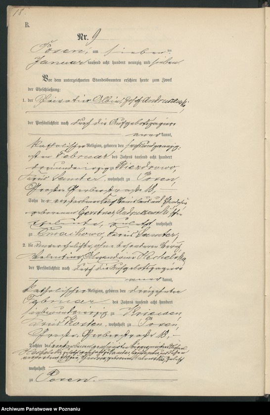 Obraz 20 z jednostki "Księga małżeństw t. I"