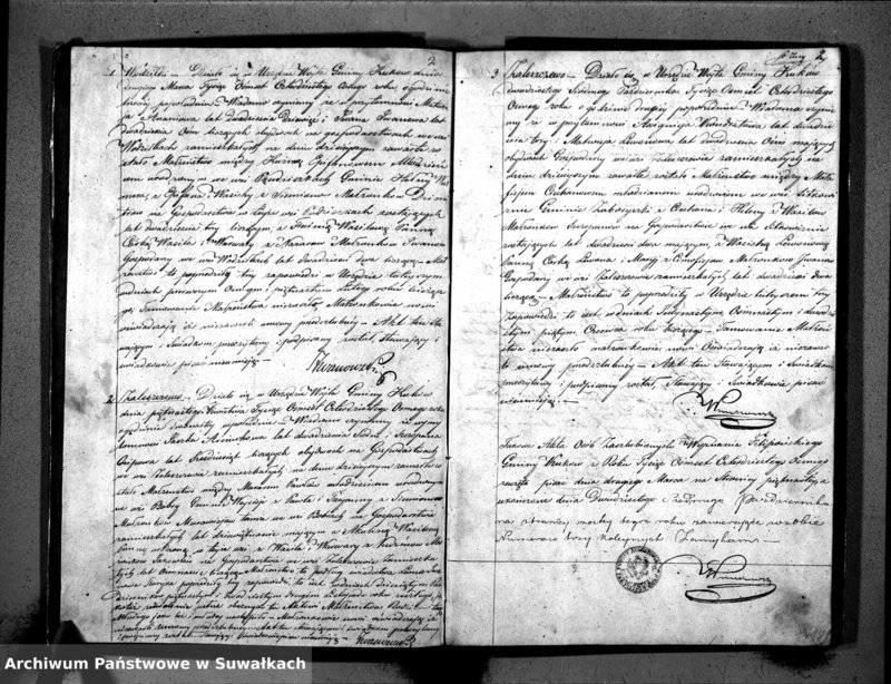 Obraz z jednostki "Duplicat Akt Urzędnika Stanu Cywilnego Wyznania Filipońskiego Gminy Kuków Osób Zaszlubionych za rok 1848"