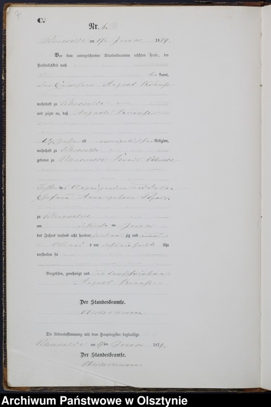 image.from.unit.number "Sterbe-Neben-Register Nr 1 - 147"