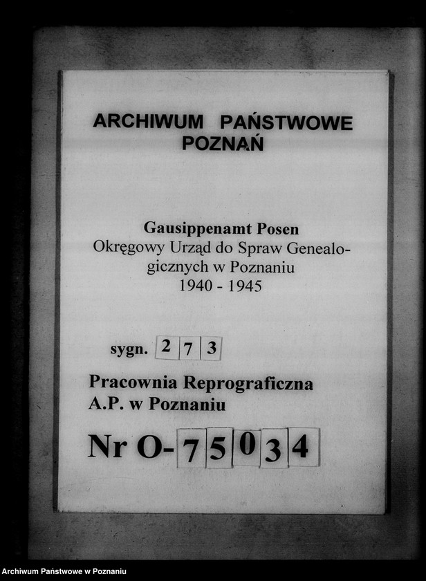 Obraz 1 z jednostki "Einziehungsprotokolle [ksiąg kościelnych] Kreis Schroda [powiat średzki]"