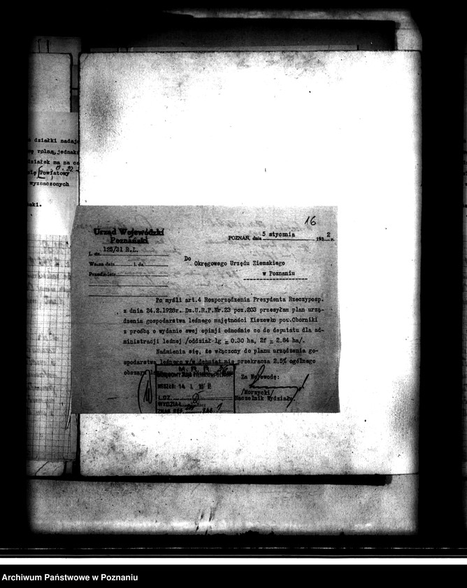 image.from.unit.number "Majątek Objezierze powiatu obornickiego wyłączenie z art. 4 i 5 ustawy o wykonaniu reformy rolnej Turno Stanisław"