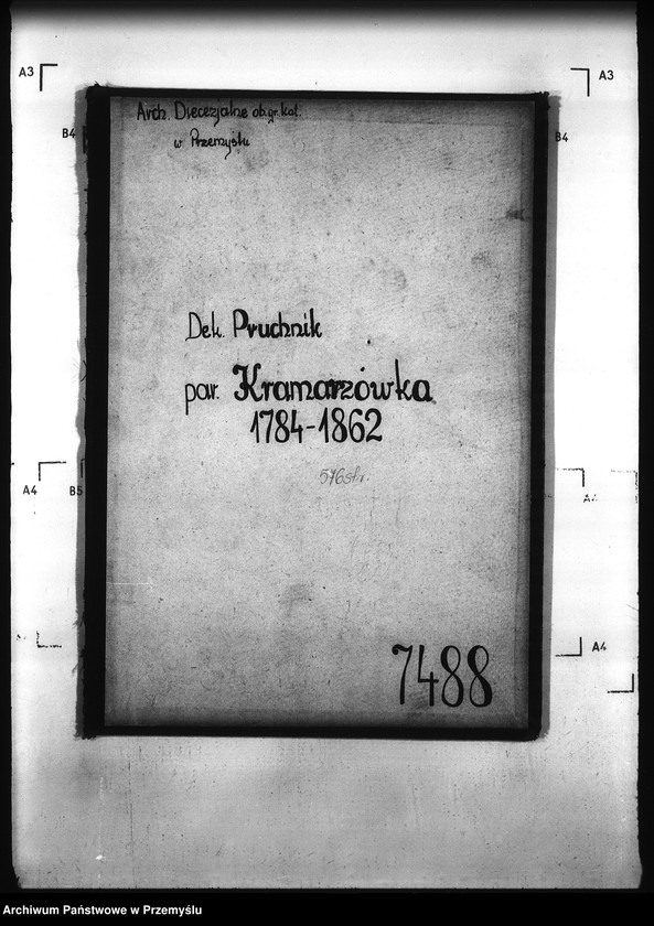 Obraz 4 z jednostki "[Kopie ksiąg metrykalnych parafii Kramarzówka (dekanat Pruchnik)]"