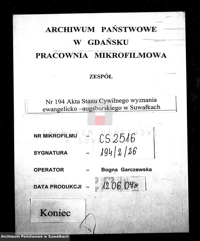 image.from.unit.number "Dokumenty k aktam o brakosočetanii Suwalkskago Evangeličesko-Augsburgskago prichoda za 1896 god"