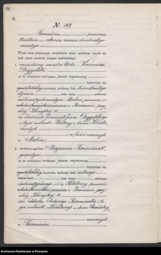 image.from.unit.number "Księga miejscowa małżeństw tom II [Rejestr główny małżeństw]"