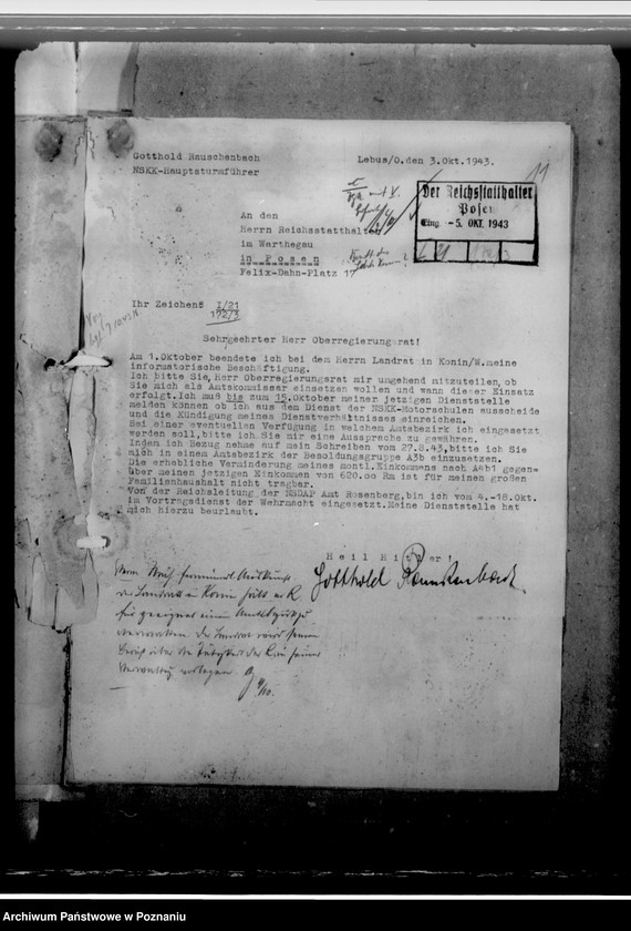 Obraz 15 z jednostki "Rauschenbach, Gotthold - komisarz obwodowy"