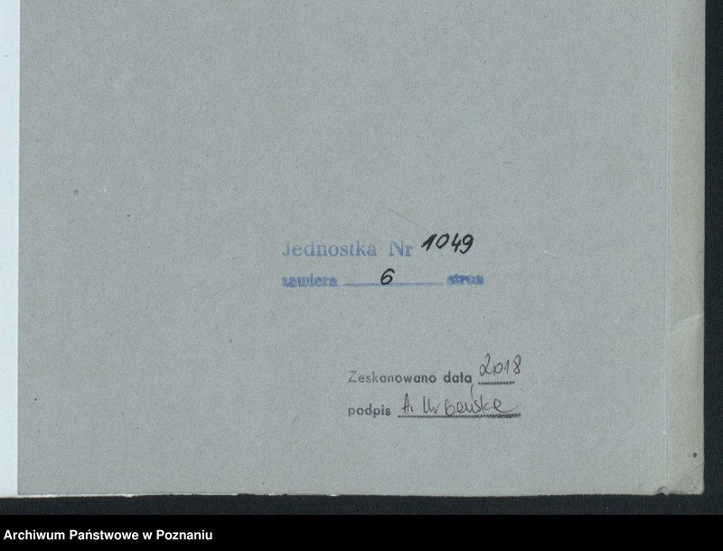 Obraz 9 z jednostki "[Podział rzeczowy akt Wiceministra Dr Wachowiaka]"