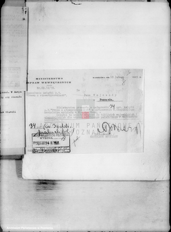 Obraz 12 z jednostki "/Stowarzyszenia i związki/ sprawy różne"