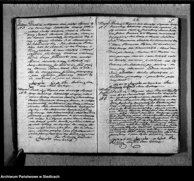 Obraz 5 z jednostki "Akta urodzeń, małżeństw, zgonów"
