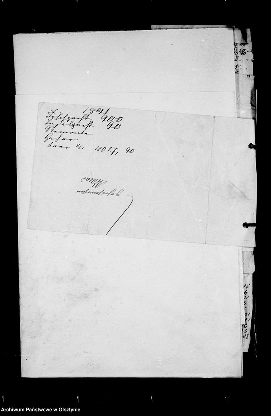 image.from.unit.number "/Geldeinnahme u. Ausgabe u. a. Wirtschaftsakten des Anna v. Lehndorffschen Allodiaguts Rehsau mit Sandhof u. Carlswalde/"