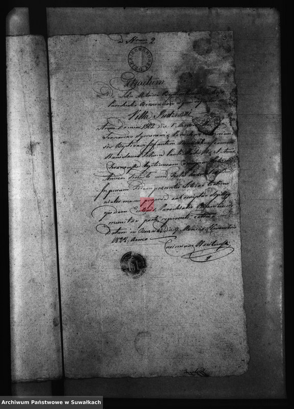 image.from.unit.number "Metryki czyli Wypisy służące do Akt Ślubnych Gminy Berzniki na Rok 1823"