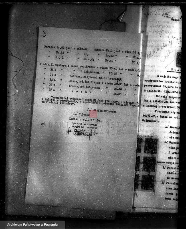 Obraz 7 z jednostki "Częściowa zmiana rodzaju użytkowania 5,83 ha gruntów leśnych w majątku Zalesin powiat turecki"