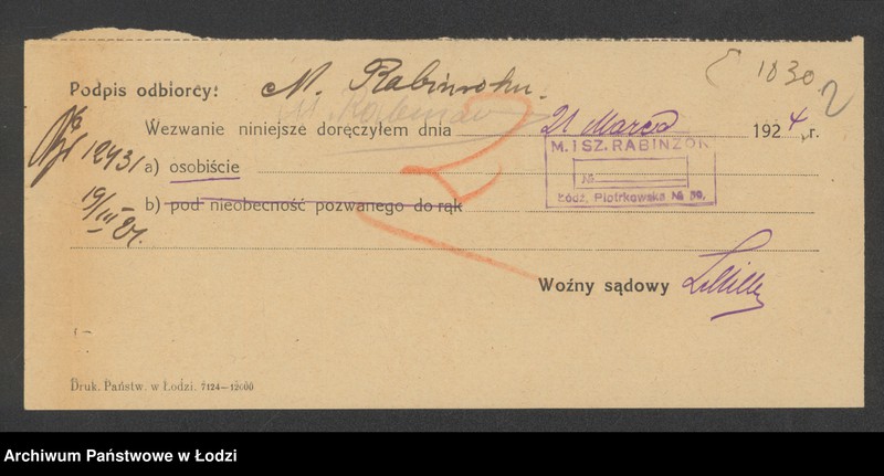 Obraz 4 z jednostki "Mendel i Szmul Rabinson- sprzedaż manufaktury"