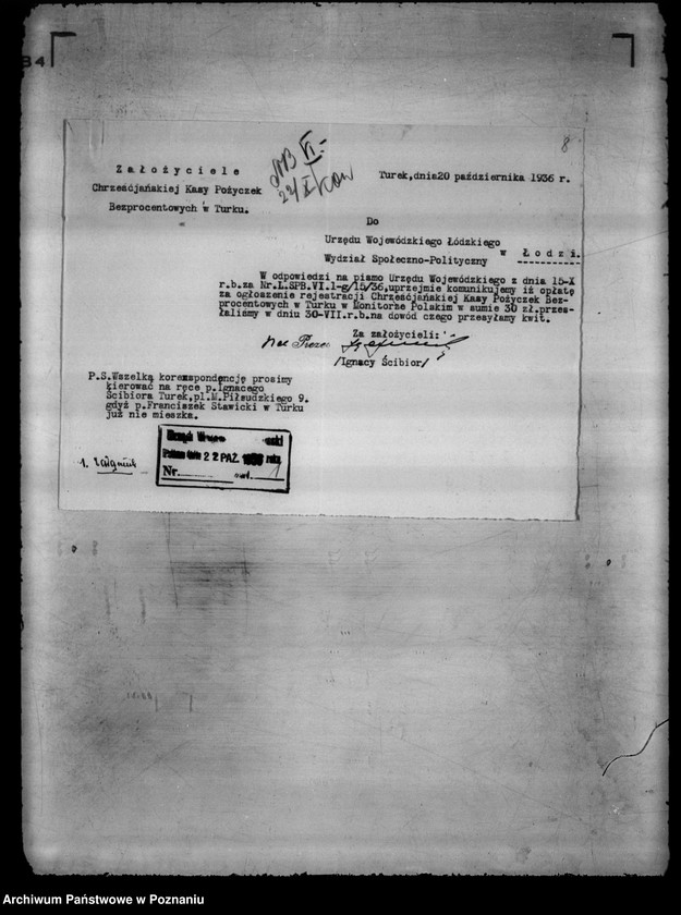 image.from.unit.number "Chrześcijańska Kasa Pożyczek Bezprocentowych w Turku"