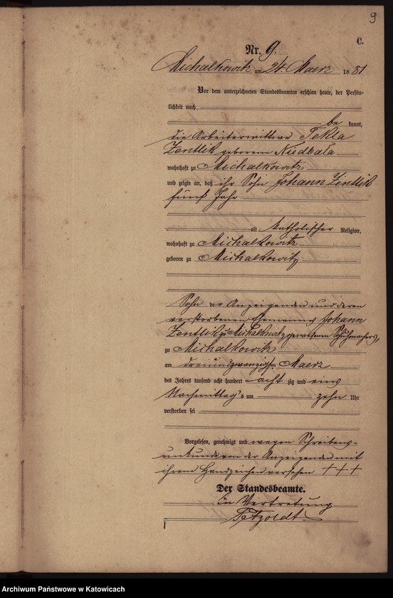 Obraz 12 z jednostki "[Księga zgonów za rok 1881, nr 1-52]"