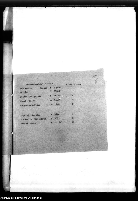 Obraz 10 z jednostki "Schriftwechsel mit der Reichsstalshalterei betr. die Gefolgschaftsmitglieder der Gräberzentrale"