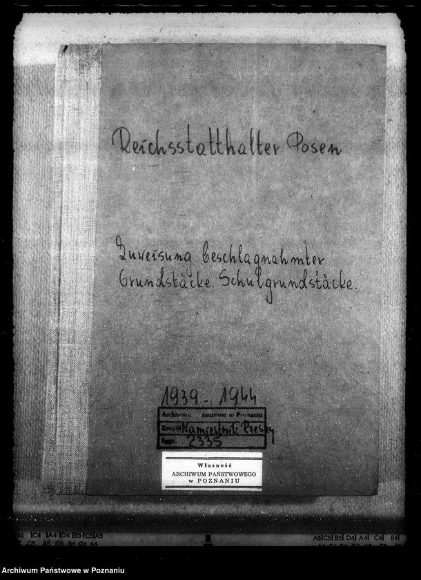 Obraz 4 z jednostki "Zuweisung beschlagnahmter Grundstücke. Schulgrundstück. Liquidierung der polnischen Schulvereine. Sommerkolonie- Komitee"