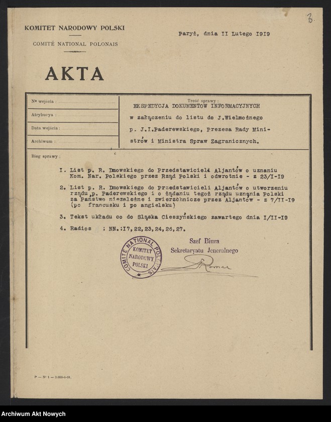 image.from.unit.number "Spisy i wykazy akt m.in. szczegółowy spis akt paryskiego archiwum Prezydenta Ministrów"