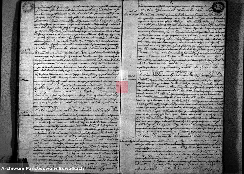 Obraz 5 z jednostki "Księga Duplikat Urodzonych, Zaślubionych i Zmarłych na Rok Tysiąc osiemset czterdziesty czwarty Parafij Leypuńskiej 1844"