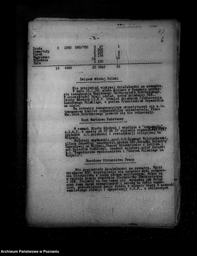 Obraz 10 z jednostki "Sprawozdania z polskiego legalnego ruchu politycznego za miesiące styczeń-lipiec 1939 r."