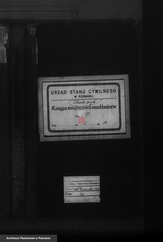 Obraz 1 z jednostki "Księga małżeństw"