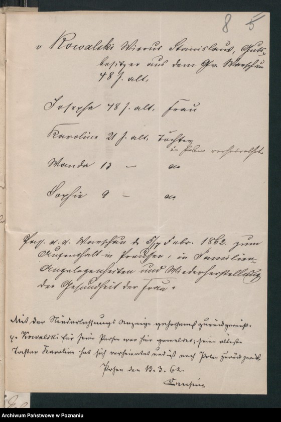 Obraz 11 z jednostki "A. betr. Stanislaus von Wierusz-Kowalski"