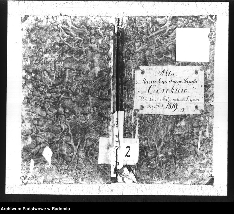 image.from.unit.number "Akta Stanu Cywilnego Parafii Cerekiew Urodzin Małżeństw i Zeyścia na rok 1819"