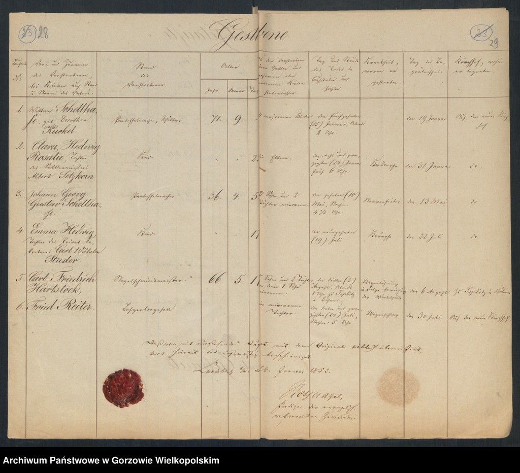 image.from.unit.number "Duplikate der Kirchenbücher Evangelisch-Reformierte Gemeinde, Zweiter Dragoner Regiment, Achtes Landwehr Regiment zu Landsberg an der Warthe"