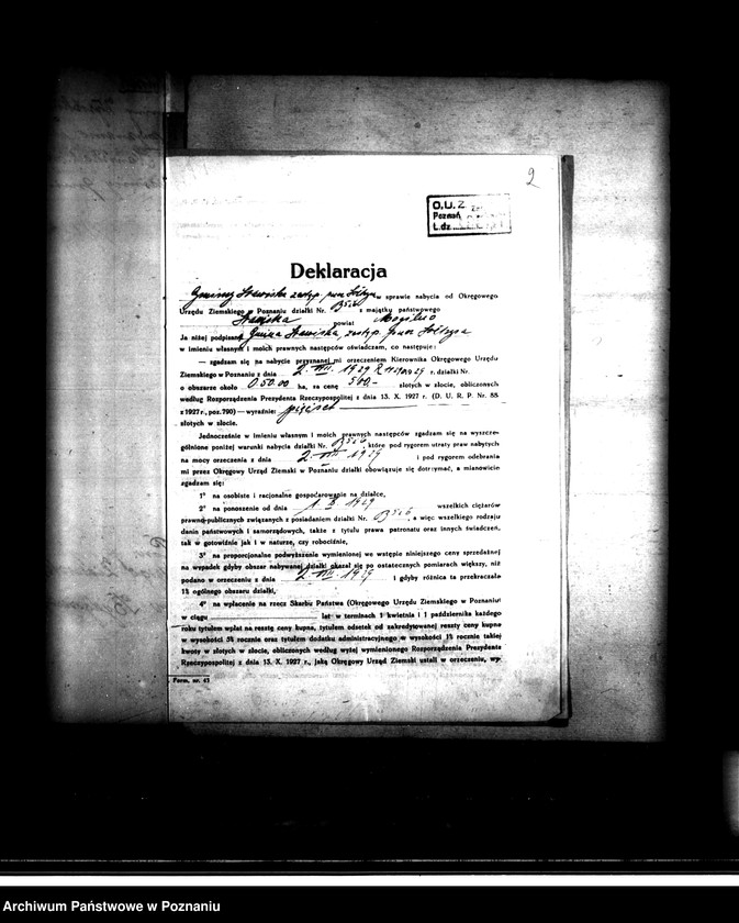 Obraz 6 z jednostki "Stawiska B 5 i 6 powiatu mogileńskiego /osada parcelacyjna/"