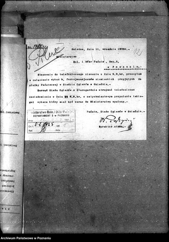 Obraz 20 z jednostki "Sprawy osobowe - ogólne Byli urzędnicy niemieccy - personalne"