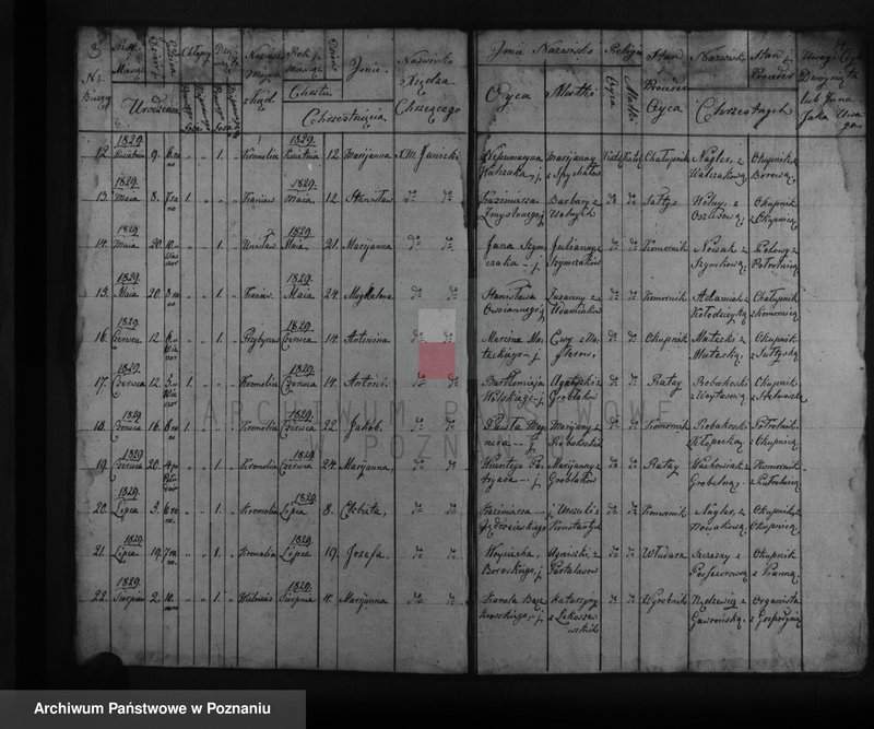 image.from.unit.number "Księga zaślubionych, urodzeń i zgonów"