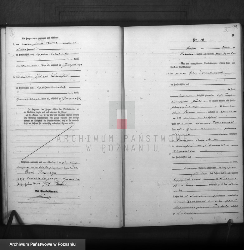 Obraz 19 z jednostki "Księga małżeństw"