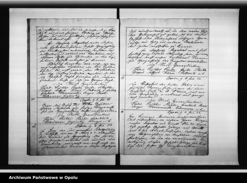 Obraz 19 z jednostki "Beschlussbuch der Stadtverordneten von Oppeln. Lit. D."