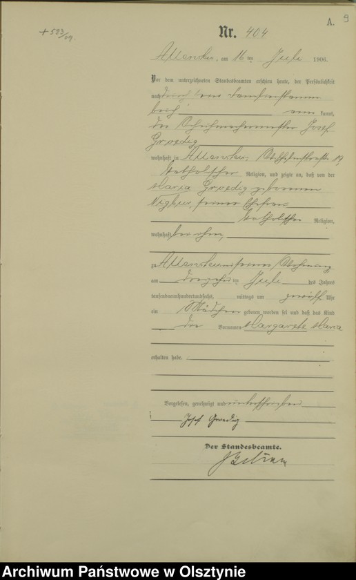 image.from.unit.number "Geburts-Haupt-Register Tom II, Nr 398-778"