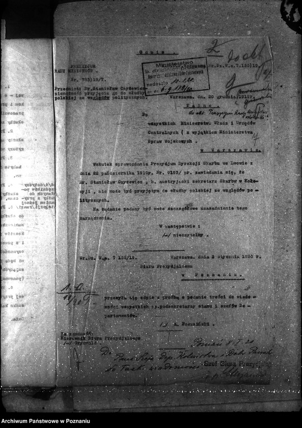 Obraz 12 z jednostki "Sprawy gospodarcze-ogólne Prezydium Rady Ministrów - okólniki 1920"