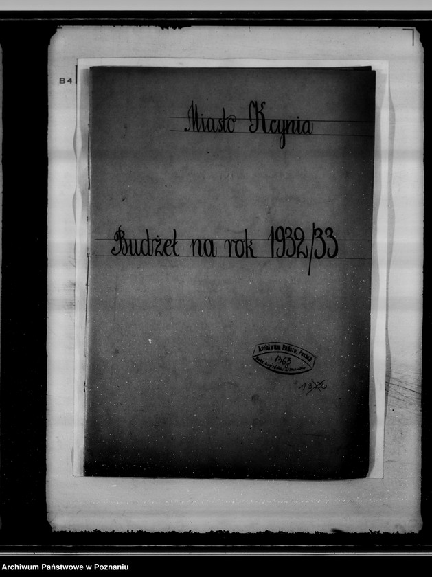 Obraz 4 z jednostki "Budżet na rok 1932/33 miasta Kcyni"