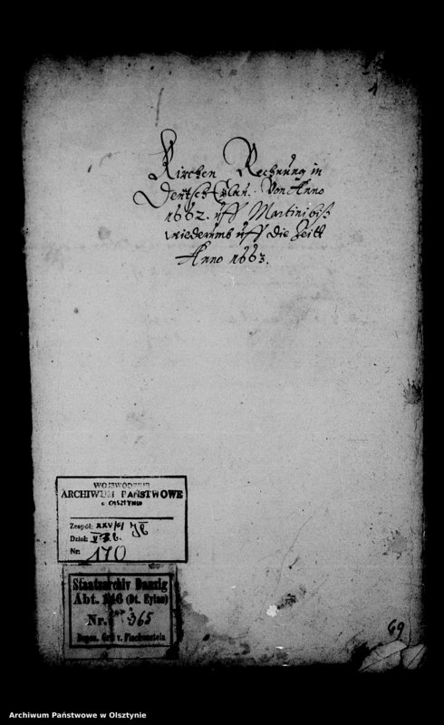 image.from.unit.number "Kirchen-Rechnung in Deutsch Eylau"