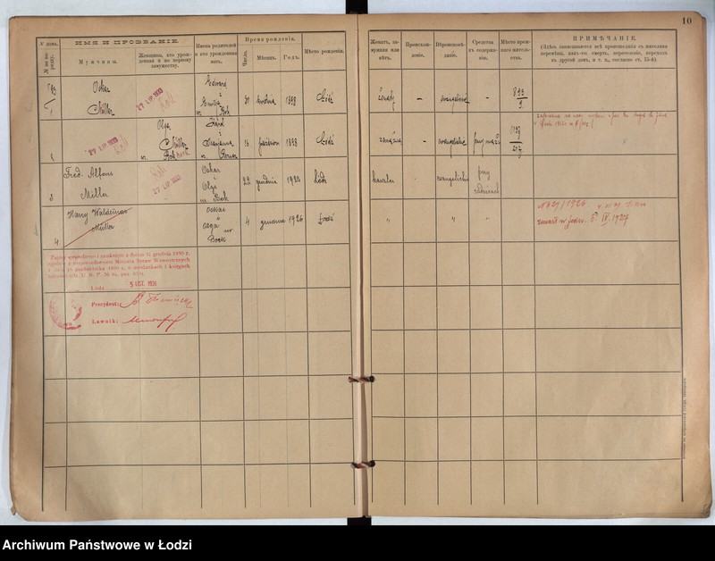 Obraz 8 z jednostki "[Księga ludności stałej m. Łodzi guberni piotrkowskiej nr domu 893-903]"